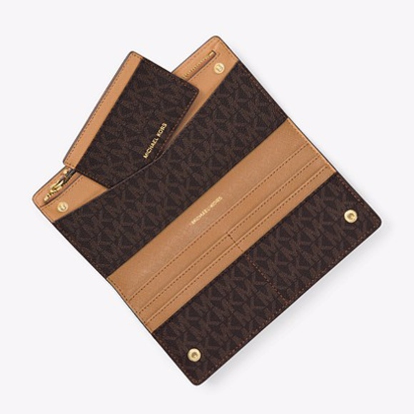 VERY RARE HTF Michael Kors Metallic Logo Wallet - Picture 4 of 4